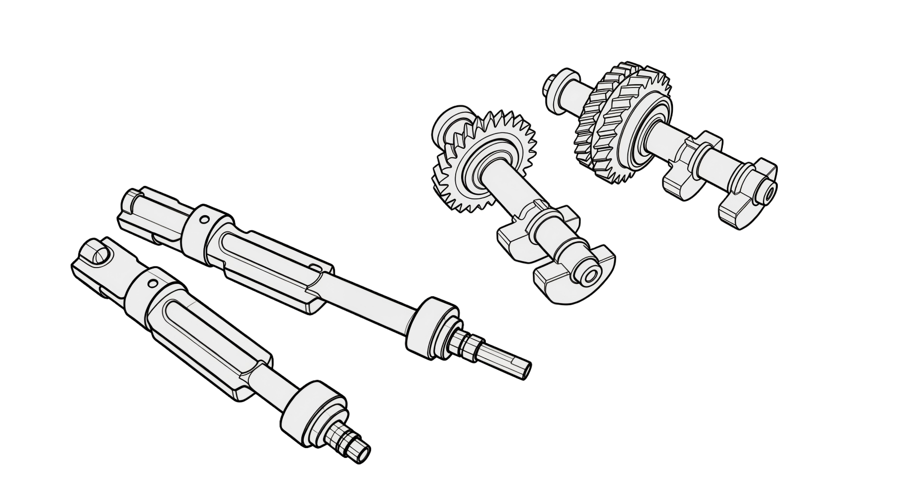Balance shaft line drawing
