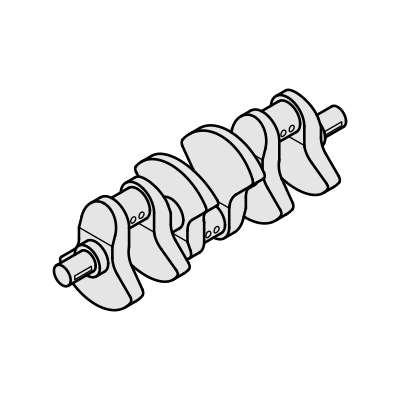 Crankshaft line drawing
